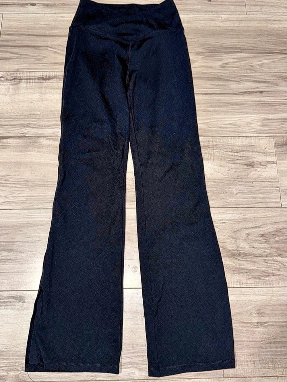 Danskin Studio Cross Waist Flare Pants Black